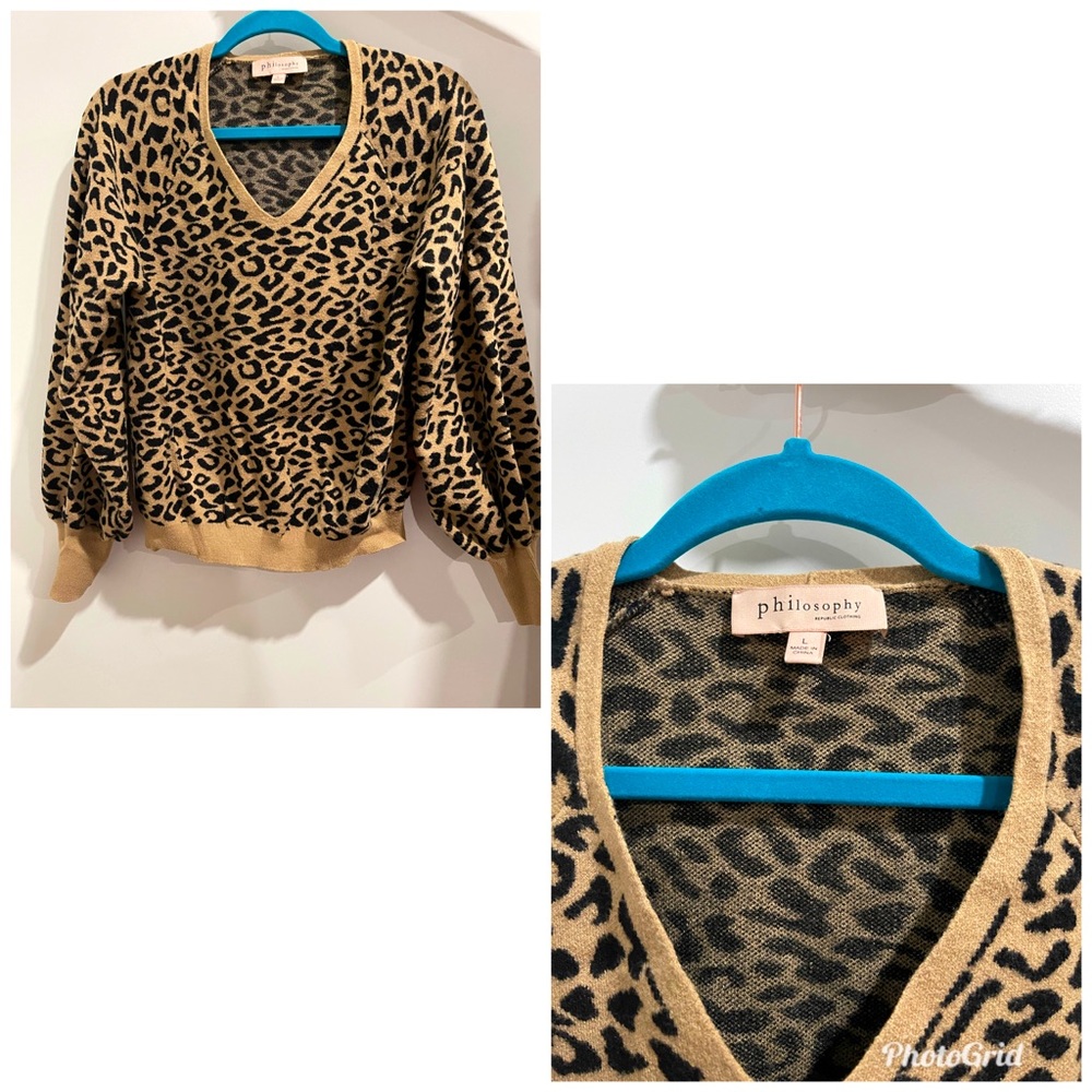 Philosophy Animal Print sweater
